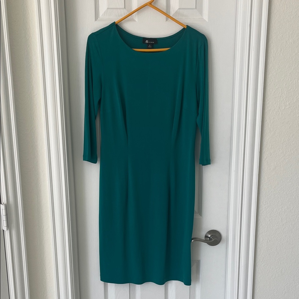 AB Studio Teal Long Sleeve Dress